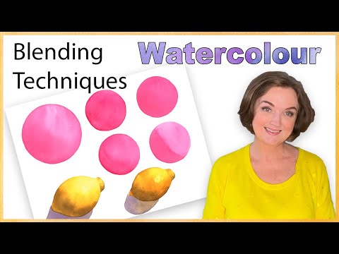 How to Blend Watercolor Paint. Watercolor Painting Techniques for Beginners