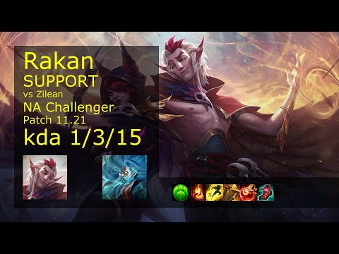 Rakan Support vs Zilean - NA Challenger 1/3/15 Patch 11.21 Gameplay