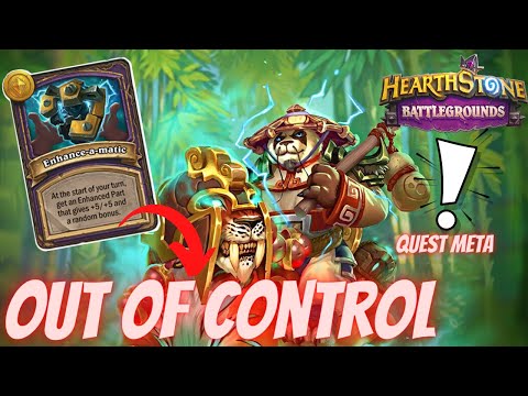 Master Nguyen: Enhance-a-matic QUEST IS BUSTED | Hearthstone Battlegrounds | PATCH 25.0