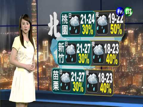 2014.03.29華視晚間氣象 連珮貝主播