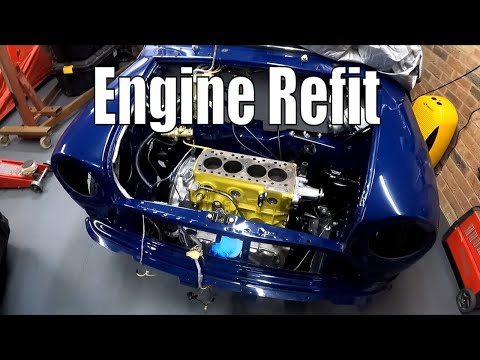 Refitting The Engine NEARLY DROPPED IT! - Classic Mini Workshop Project Tardis Pt.39