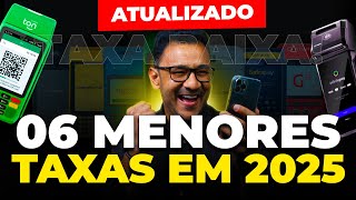 Qual a melhor maquina de cartão com a menor taxa em 2025? ATUALIZADO