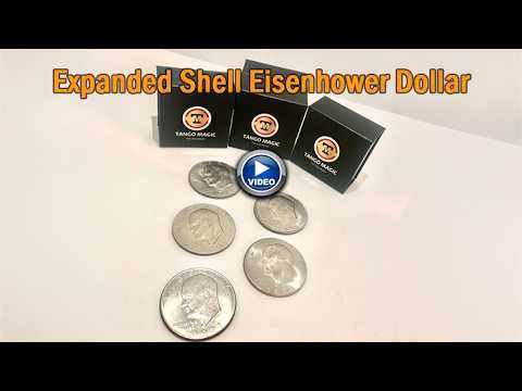 Voir la vidéo de Expanded Shell Eisenhower Dollar + 4 Regular Coin - Tango D0206