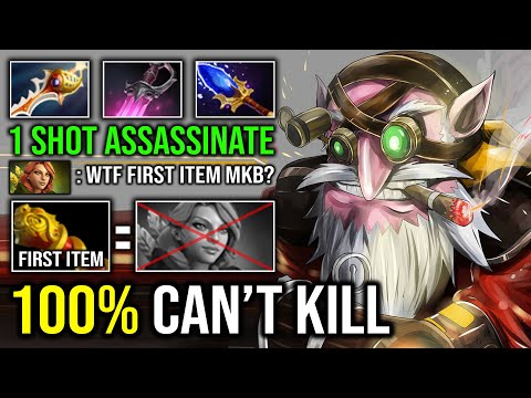 WTF First Item 12Min MKB Solo Mid Sniper Against Windranger 1 Shot Assassinate Unkillable Dota 2