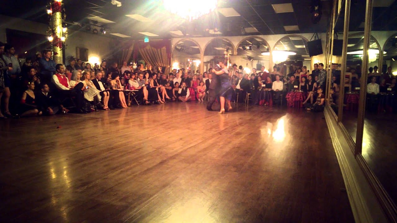 Facundo de La Cruz and Paola Sanz 2012 Tango Salon world champions perform at Milonga Luna.