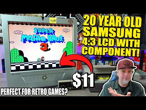 PERFECT For RETRO Games? Found This 20 Year Old 4:3 Samsung LCD At A Thrift Shop For $11!