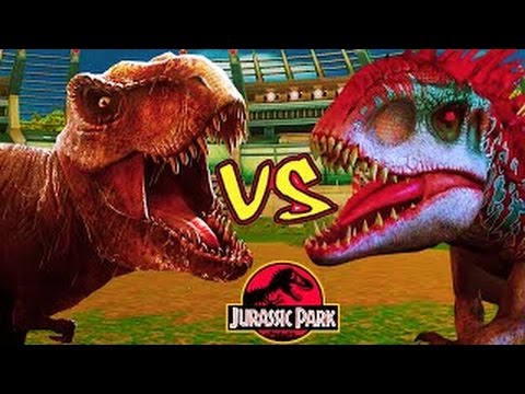 All Stages 1 to 50 Battle Arena T.Rex vs Indominus Jurassic Park Builder DINOSAURS Full Fi