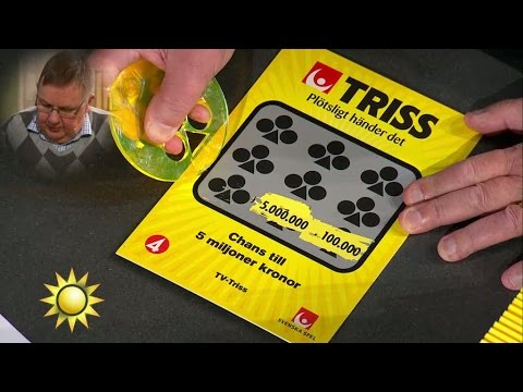 Göran Fällgren skrapar Triss - Nyhetsmorgon (TV4)