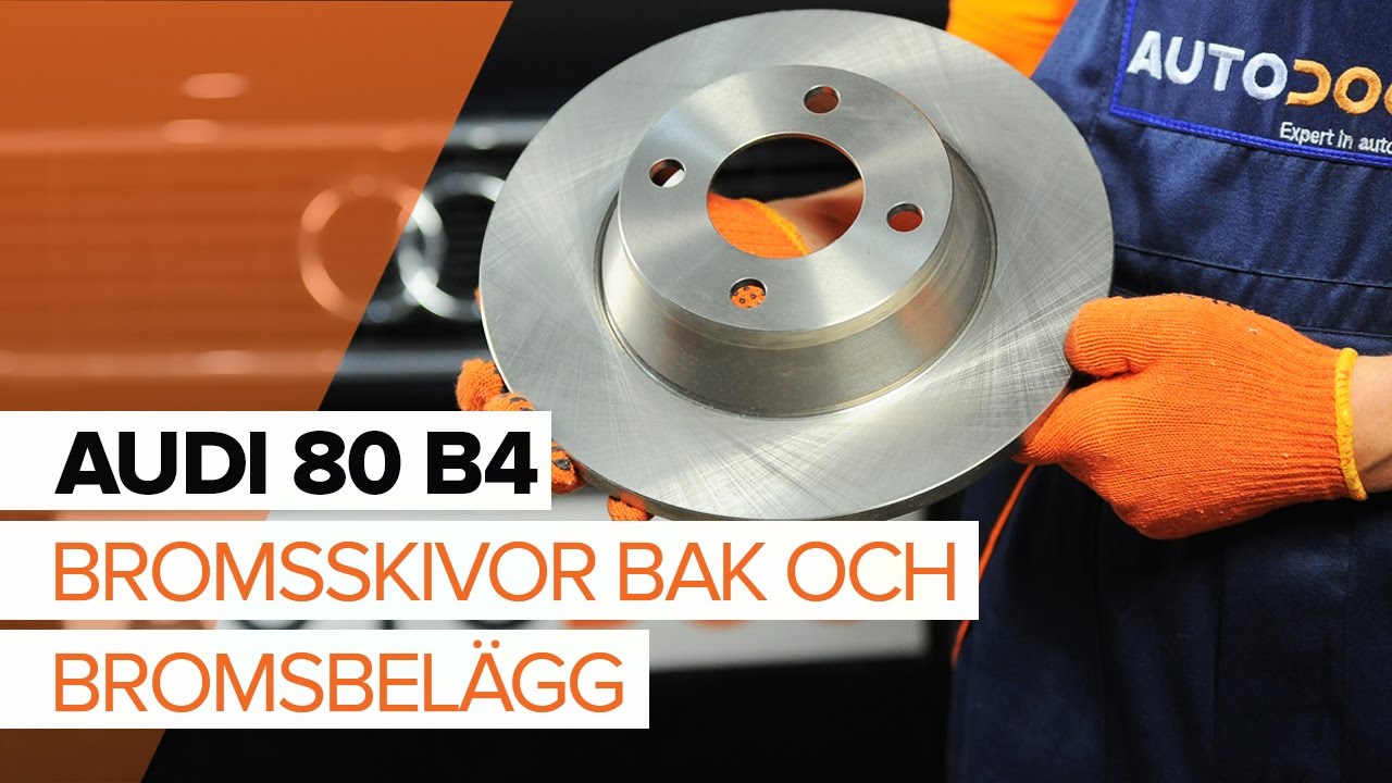 Byta bromsskivor bak på Audi 80 B4 – utbytesguide