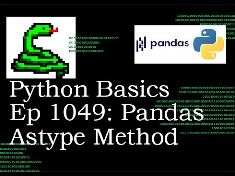 Python Basics Tutorial Pandas Astype Method