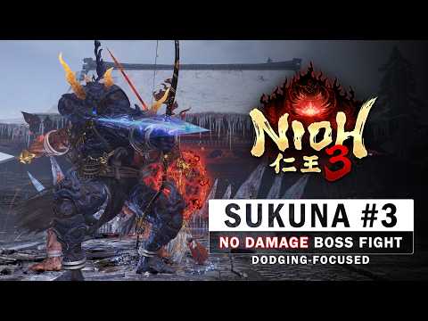 Nioh 3 - Ryomen Sukuna #3 Boss Fight (No Damage)