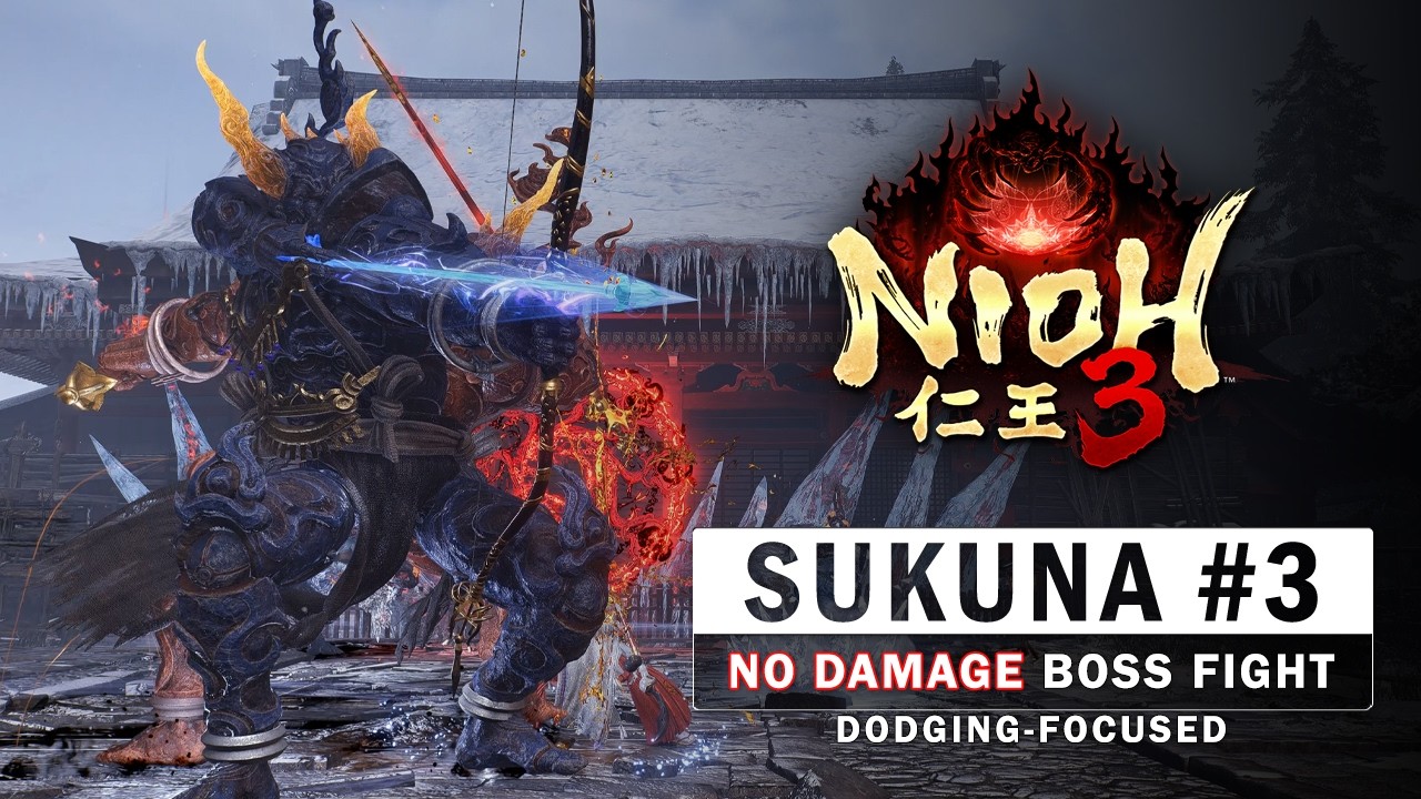 Nioh 3 - Ryomen Sukuna #3 Boss Fight (No Damage)
