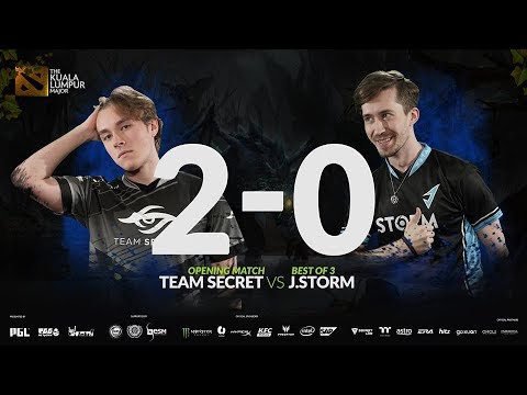 Highlights - Team Secret vs J.Storm | Game 1 | Opening Match - BO3 | Kuala Lumpur Major Dota 2