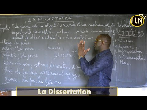 comment faire la Dissertation en Français