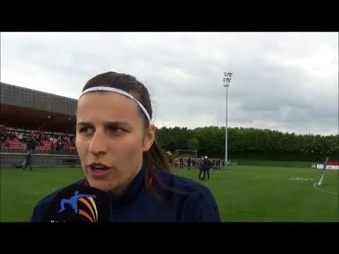 Interview met RSC Anderlecht speelster Laura De Neve na RSC Anderlecht vs KRC Genk Ladies in Play Of