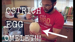 Ostrich Egg Omelette!