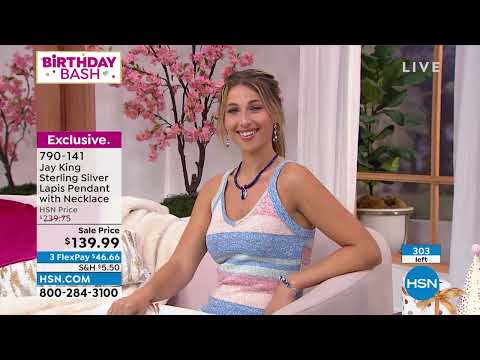 Jay King Sterling Silver Gallery Collection Lapis Pendan...