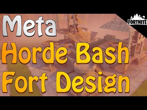 FORTNITE - Best Horde Bash Fort Design? (Combine 3 Builds Into 1 Meta Fort) Video