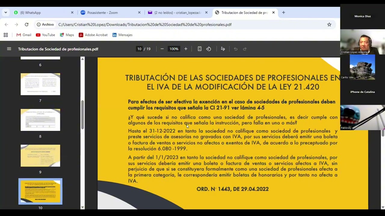 Tributación de Sociedad de Profesionales