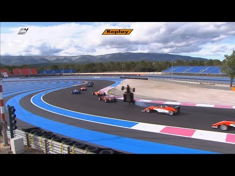 Formula 4 Spanish Championship 2019. Race 2 Circuit Paul Ricard. Start | Huge Airborne Crash