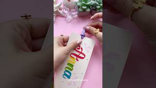 DIY Name Tag idea 🏷️ #shorts #halyncalligraphy #diy