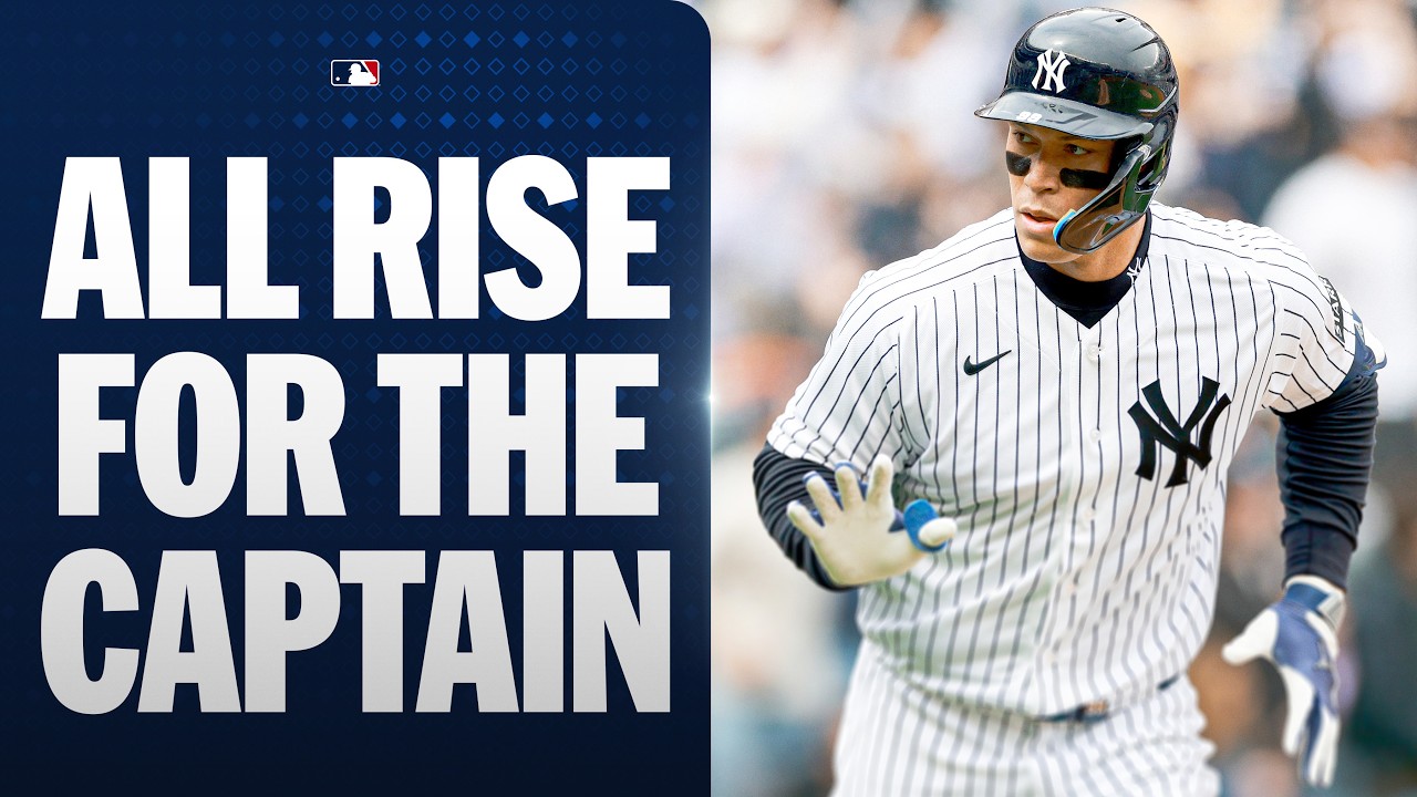 Aaron Judge got ALL of this one in the Yankees home opener! (Goes yard in 1st AB) 😳 | MLB Highlights