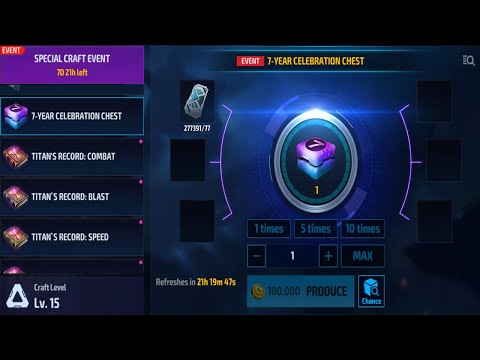 Opening 7-year anniversary crafting chest...bug?? | Marvel Future Fight