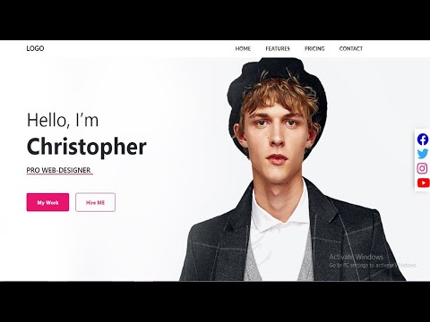 Personal Portfolio Website Using Bootstrap - HTML/CSS/JAVASCRIPT || Part 1