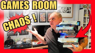 Weekend VLOG | Games Room Chaos, Sorting Retro Games & Arcade Classics!