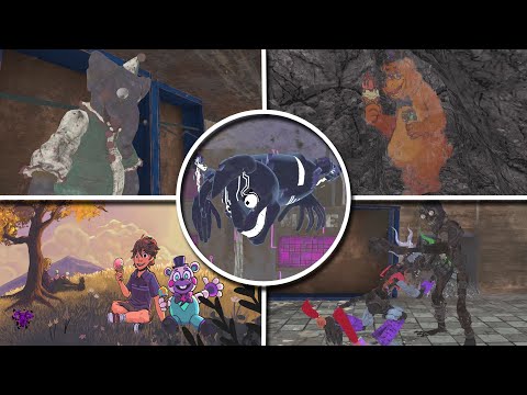 FNAF: Security Breach DLC Ruin - All Endings Behind The Scenes (Scooper, Fredbear, True)