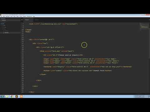 Basic Website Contact Form in PHP Tutorial