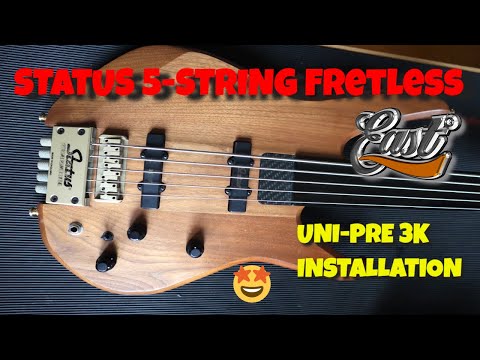 PIMP MY BASS! Einbau einer EAST UNI-PRE 3K Aktivelektronik in einen STATUS BASS von 1995
