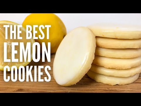 Easy 4 ingredient lemon cookie recipe - melt in your mouth glazed lemon cookies