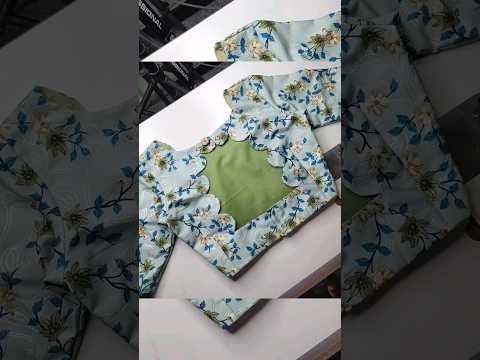 Boat neck blouse design cutting and stitching.Gauri Rawal