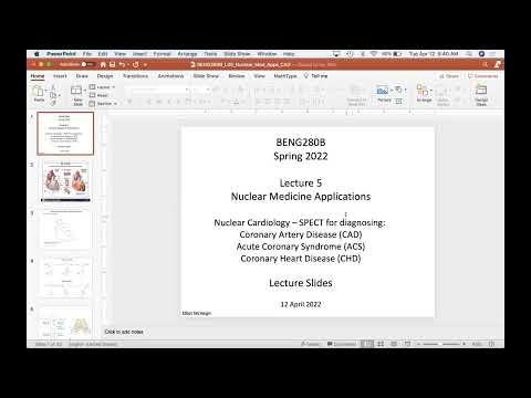 BENG280B L05 Nuclear Medicine Applications Cardiology