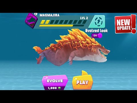 MAGMAJIRA New EVOLVED Shark Update Hungry Sharks Evolution All 24 Sharks Unlocked Android Gameplay