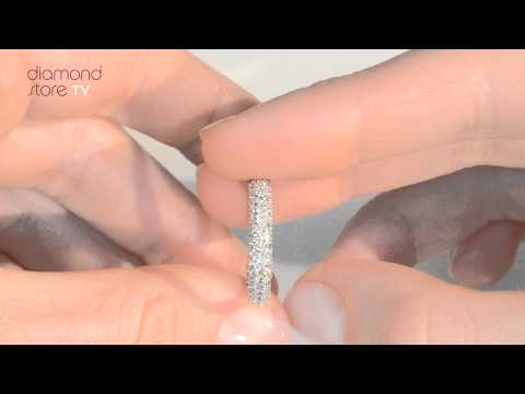 Diamond 1ct Full Eternity Ring In 9K White Gold - E5213