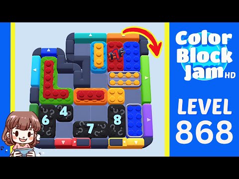 Color Block Jam Level 868 Solution Walkthrough