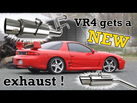 Installing a new exhaust on the Twin Turbo 3000gt VR4