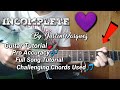 Incomplete by: justin vasquez || Guitar Tutorial || Plucking Pattern || Challenging Chords