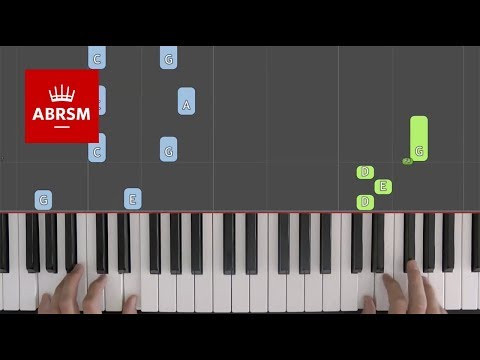 Dusty Blue / ABRSM Piano Grade 2 2019 & 2020, C:1 / Synthesia 'live keys' tutorial