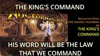 NOCTURNAL RITES THE KING'S COMMAND with Lyrics THE SACRED TALISMAN 1999