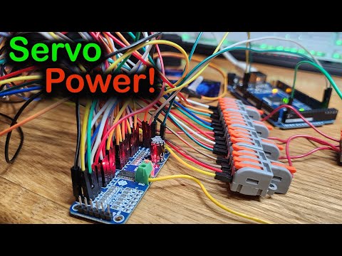 How to Power & Wire 16 Servo Motors for Arduino  Using The PCA9685 PWM driver
