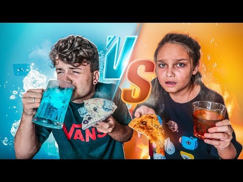 24 HOURS ONLY EATING COLD vs HOT FOOD - Challenge