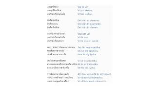 ภาษาสวีเดน คอร์สเรียนภาษา 100 บทเรียน + ข้อความ