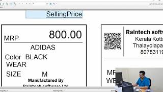 Design your own barcode label and bill formats with Raintech POS Gold Ultra 2020 watsapp 8078311945