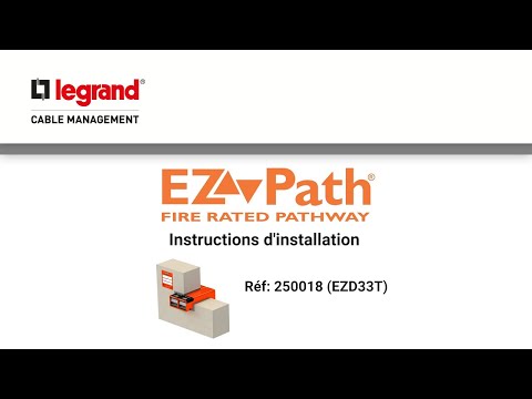 Instructions d'installation EZ Path EZD33T
