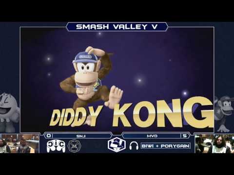 Smash Valley V Wii U Singles - Sinji (Pac-Man) vs MVD (Diddy Kong) - Winners Semis