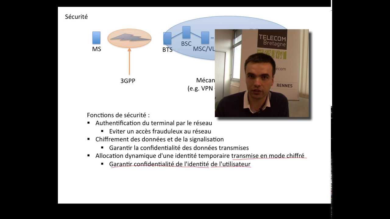 25. Réseaux cellulaires : Fonctions de sécurité