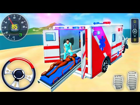 NY Ambulance Driver Rescue Simulator #3 - Summer Emergency Coast Guard Beach - Android GamePlay
